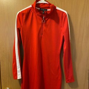 Long sleeve jersey dress